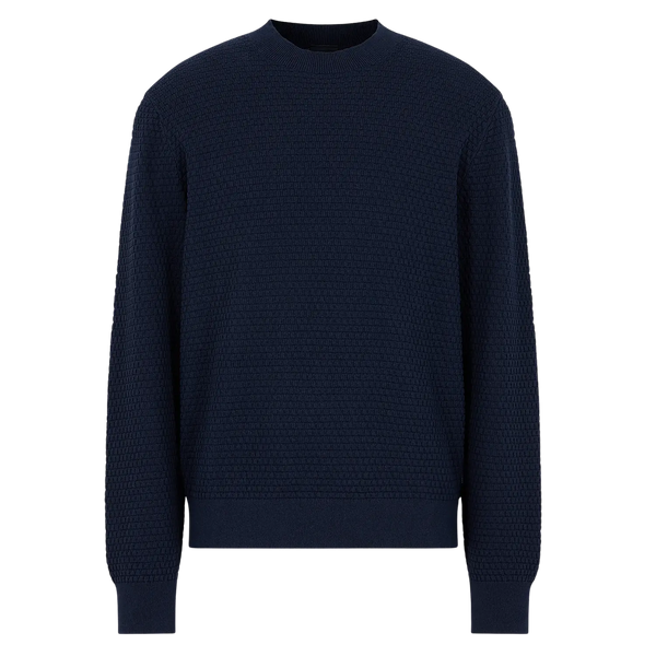 Armani Exchange Textured Knit Jumper for Men
