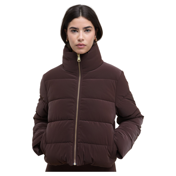 Barbour International Hudson Faux Velvet Puffer Jacket