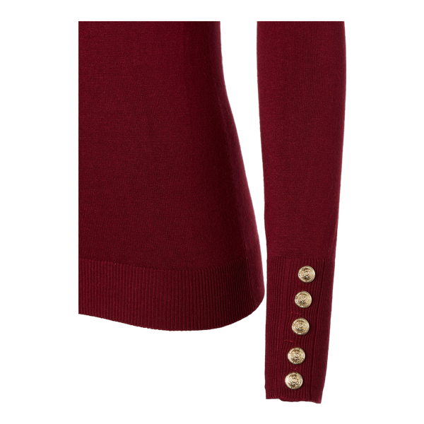 Holland Cooper Buttoned Knit Crew Neck