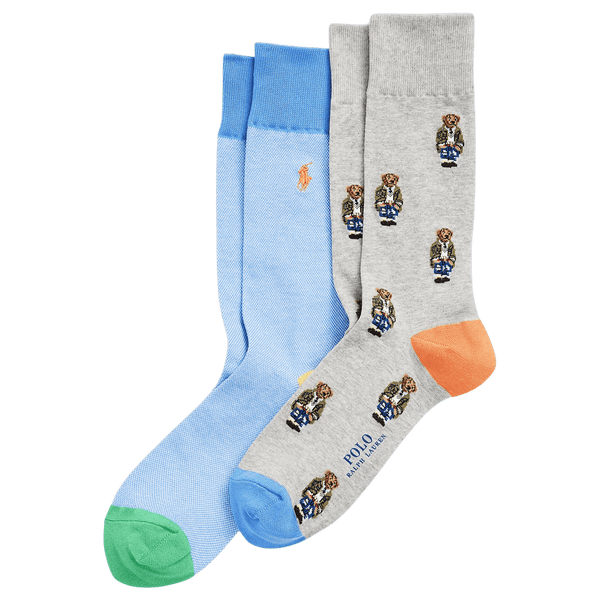 Polo Ralph Lauren Mini Bear 2 Pack of Socks for Men