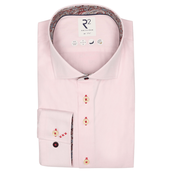 R2 Amsterdam Formal Shirt With Paisley Trim for Men