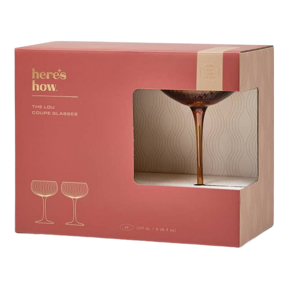 Gentlemen's Hardware The Lou Coupe Glass - Set Of 2