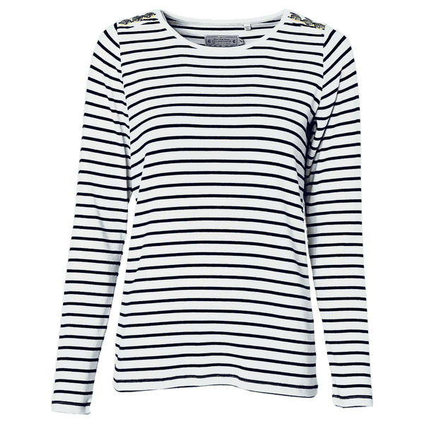 Holland Cooper Padstow Long Sleeve Crew Neck Tee