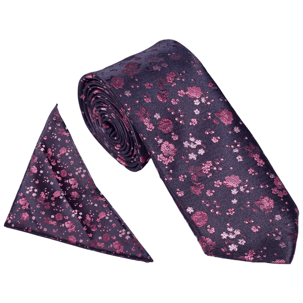 William Turner Occasion Floral Blossom Tie and Pocket Square Set