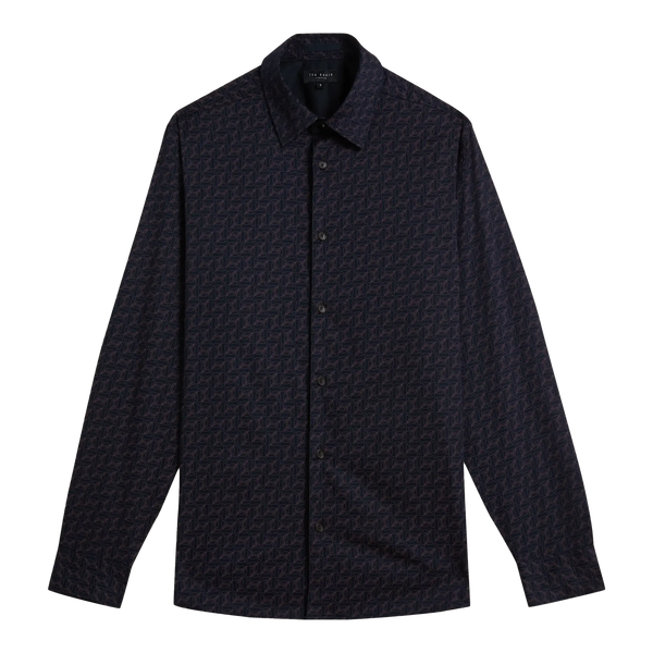 Ted Baker Matlock Moth Geo Print Shirt for Men