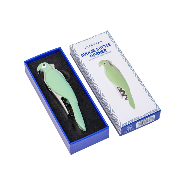 Uberstar Budgie Bottle Opener Corkscrew