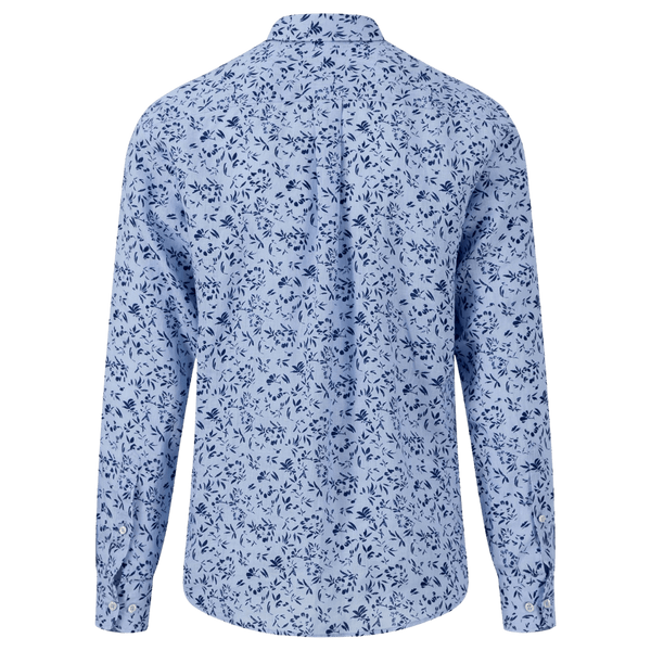 Fynch-Hatton Long Sleeve Linen Floral Shirt for Men