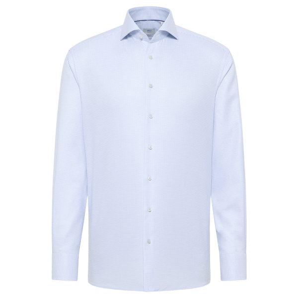 Eterna Houndstooth Formal Long Sleeve Shirt for Men