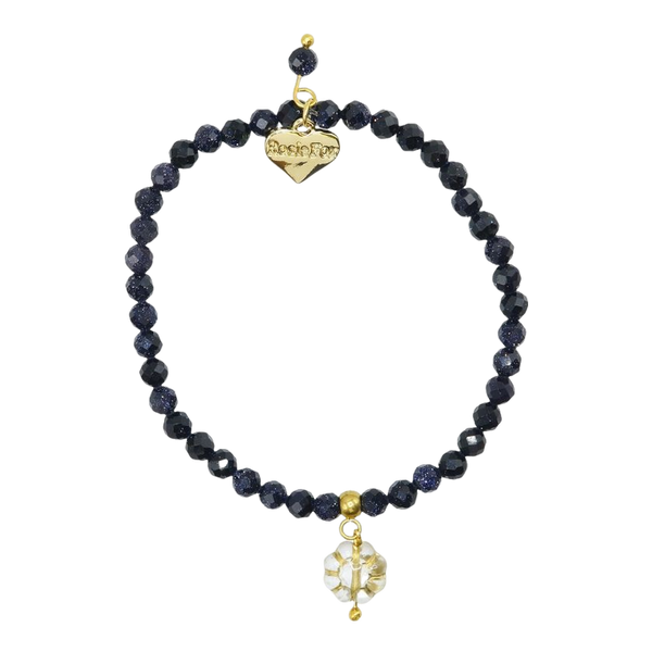 Rosie Fox Navy Starstone Gemstone Belle Bracelet