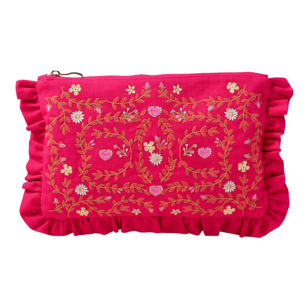 Elizabeth Scarlett Mediterranean Garden Cotton Everyday Pouch