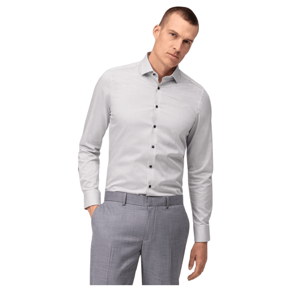 Olymp Level 5 Neat Print Long Sleeve Shirt