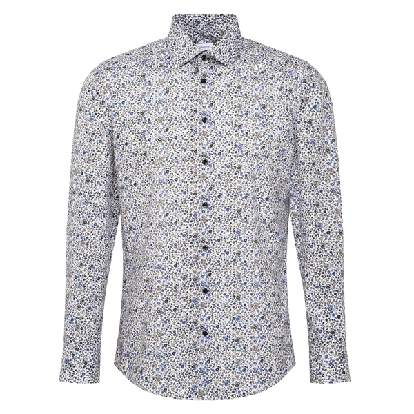 Seidensticker Long Sleeve Regular Fit Printed Shirt