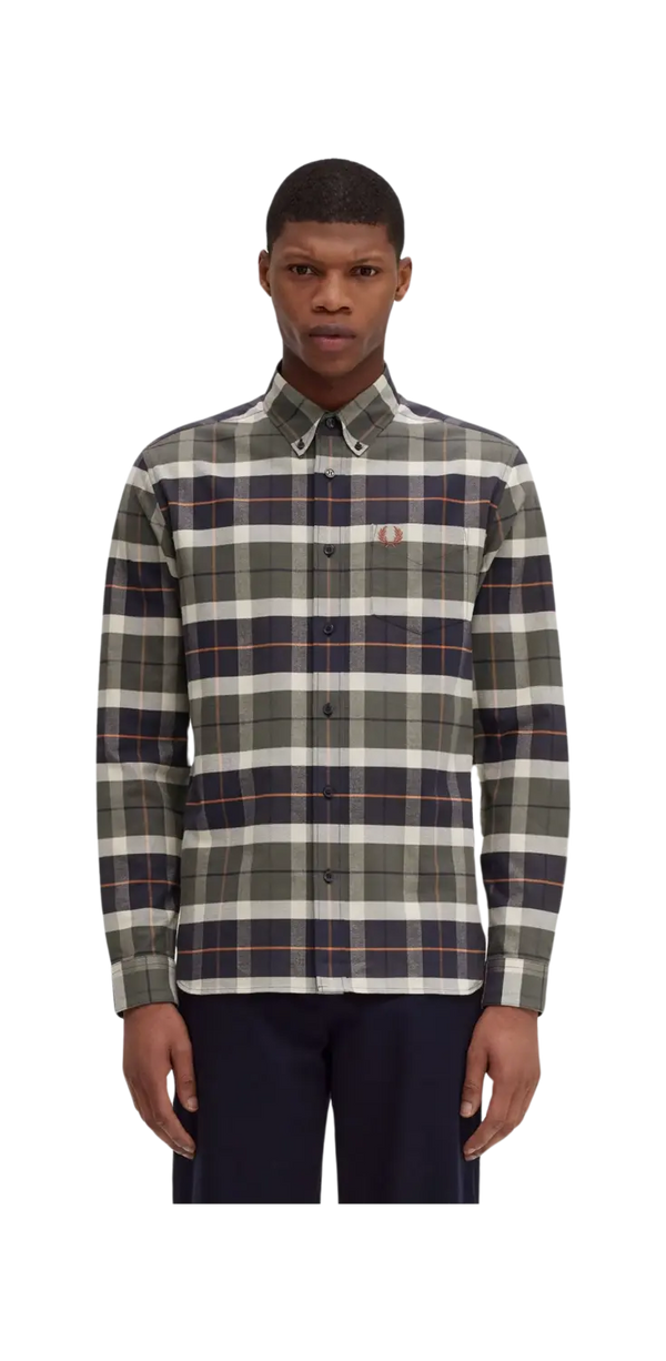 Fred Perry Brushed Tartan Long Sleeve Shirt
