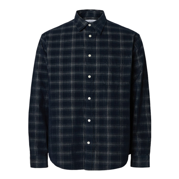Selected Cord Yd Check Long Sleeve Shirt