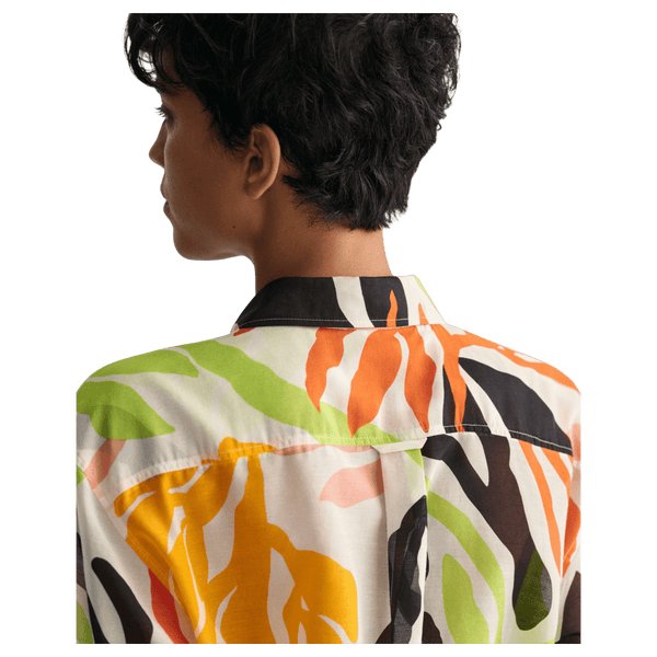 GANT Relaxed Palm Print Long Sleeve Shirt for Women
