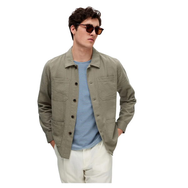 Selected Brody Linen Overshirt for Men