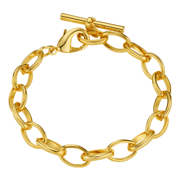 Orelia Jewellery Oval Link T-bar Drop Bracelet