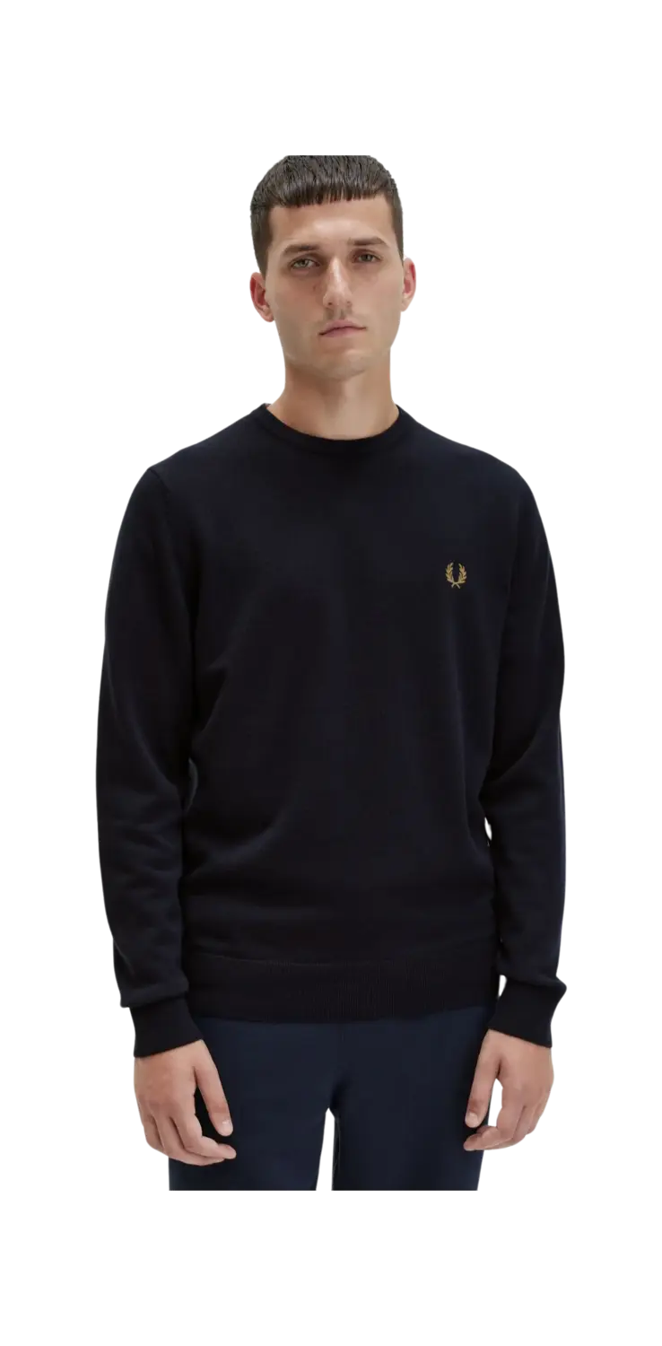 Fred perry grey crew 2025 neck jumper