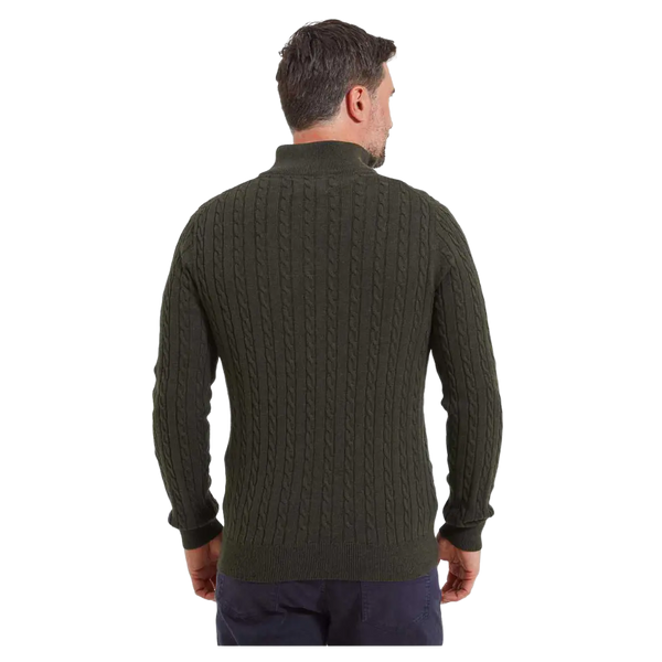 Schöffel Cotton Cashmere Cable 1/4 Zip Jumper for Men