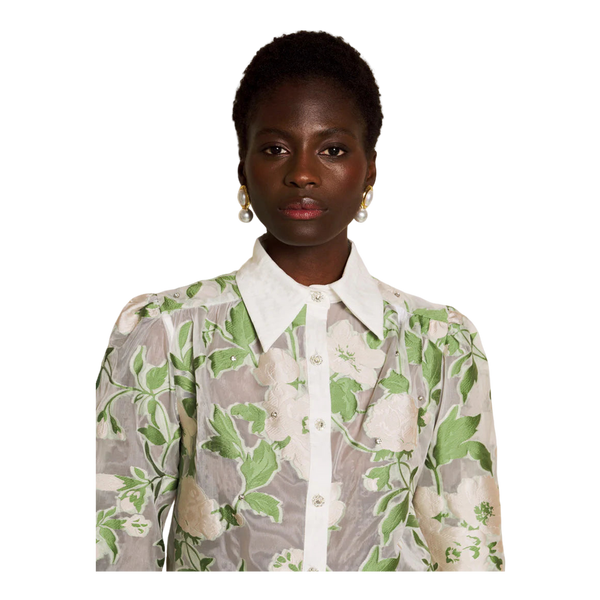 Sister Jane Sonnet Jacquard Blouse
