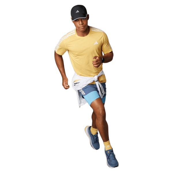 Adidas Own The Run Three-Stripes T-Shirt