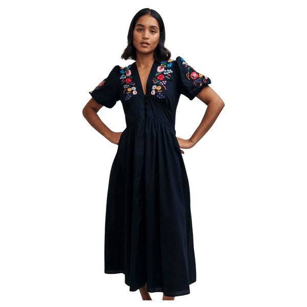 Nobody's Child Starlight Midi Embroidered Dress for Women