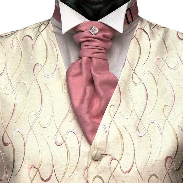 Fancy Waistcoat in Pink Swirl