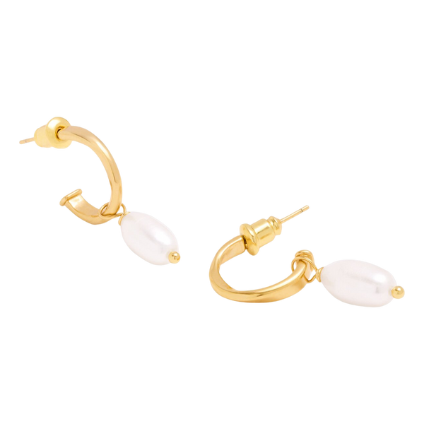 Katie Loxton Pearl Lustre Hoop Earrings