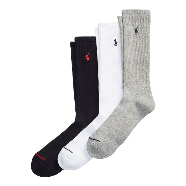 Polo Ralph Lauren Athletic Crew Socks 3-Pack