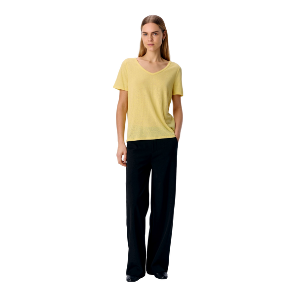 Object Thea Short Sleeve V-Neck Top