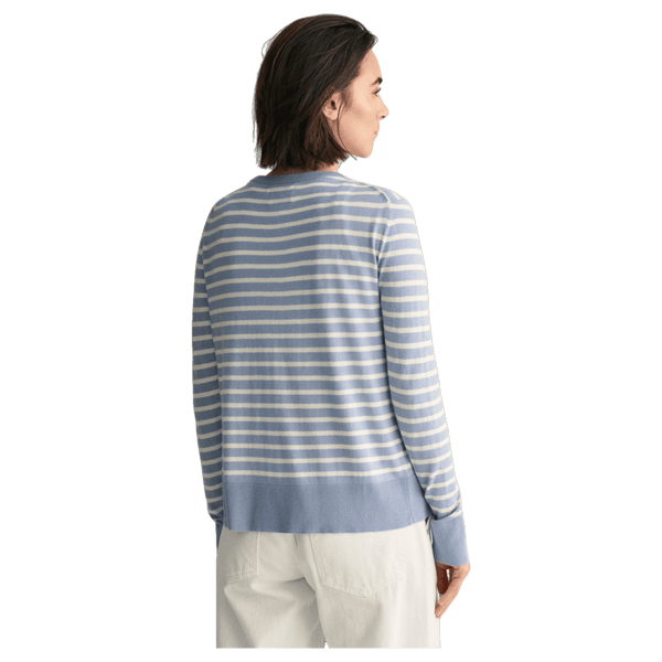 GANT Fine Knit Striped Cardigan