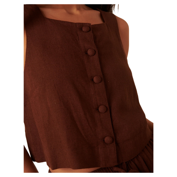 Nobody's Child Sammie Button Front Tank