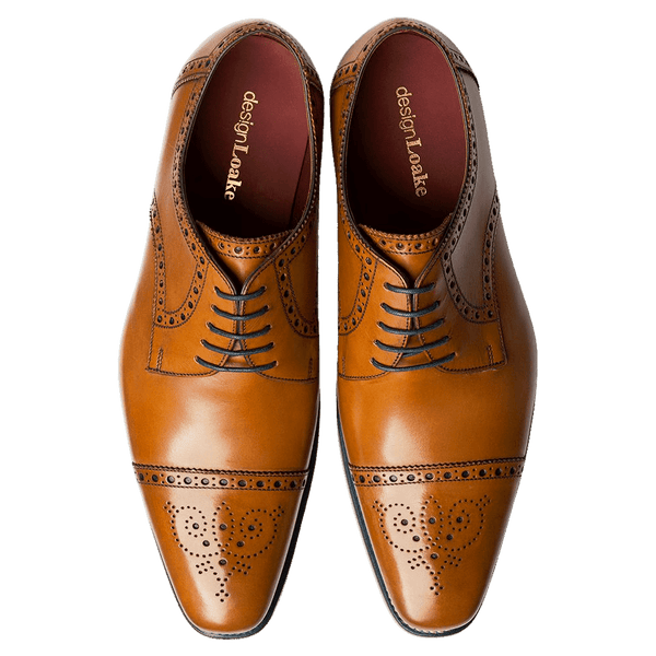 Loake Foley Semi-Brogue Derby Shoes for Men