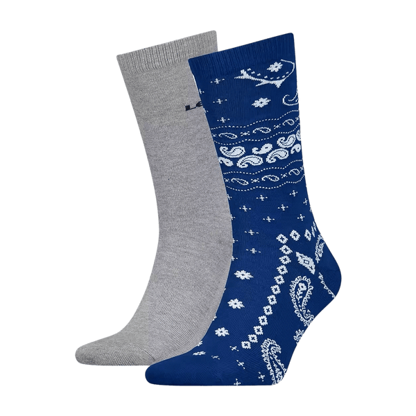 Levi's Regular Cut Bandana 2 Pack of Socks