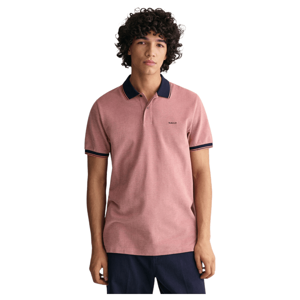 GANT Oxford Short Sleeve Pique Polo Shirt