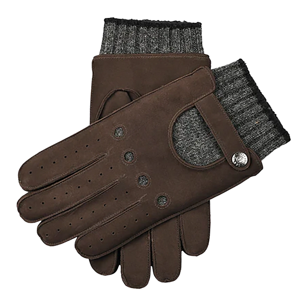 Dents Hambledon Wool Blend Lined Leather Nubuck Gloves