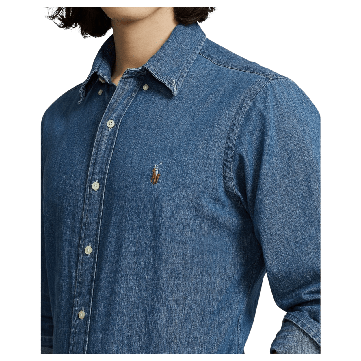 Ralph lauren men's denim shirts long sleeve shop