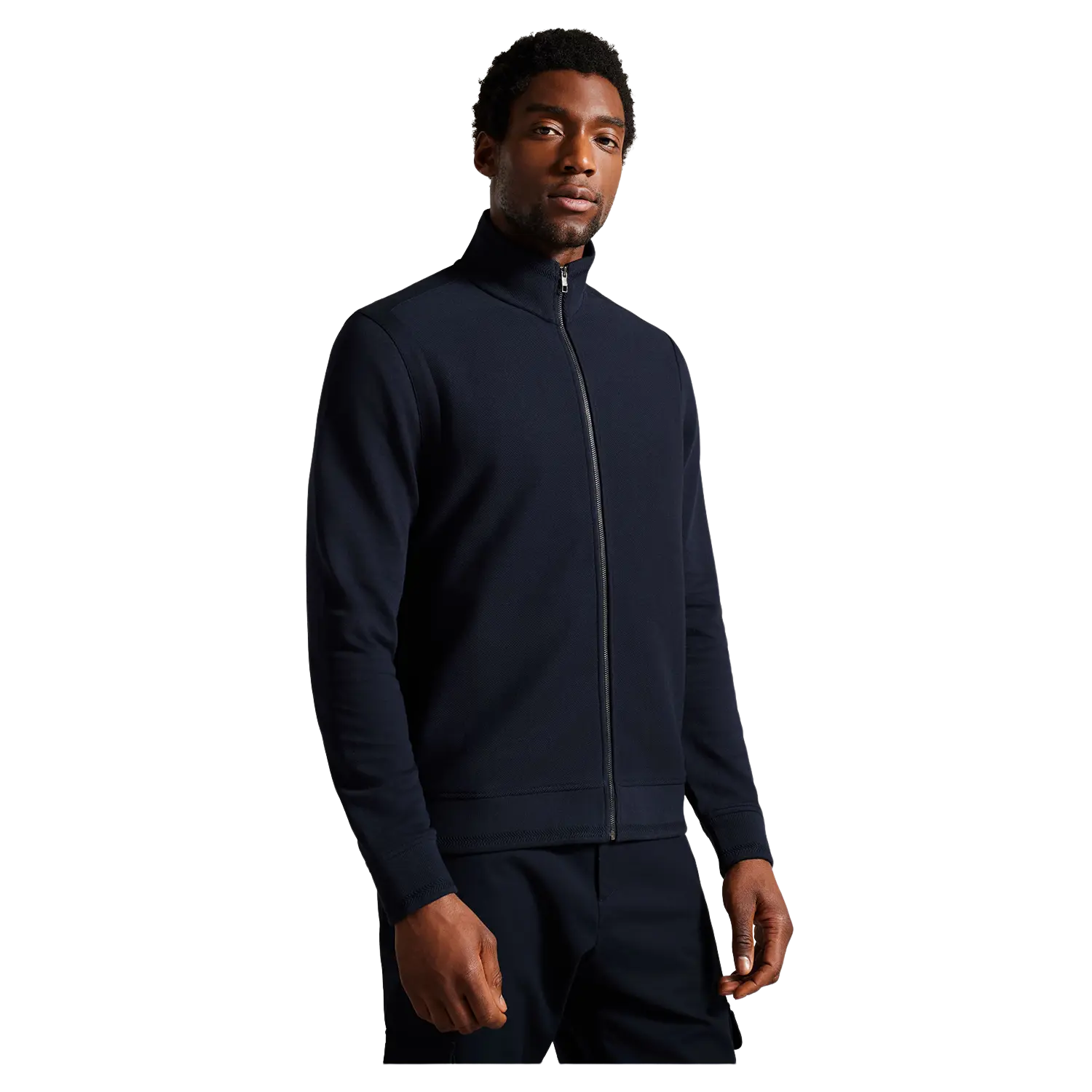 Mens zip 2025 through sweatshirt