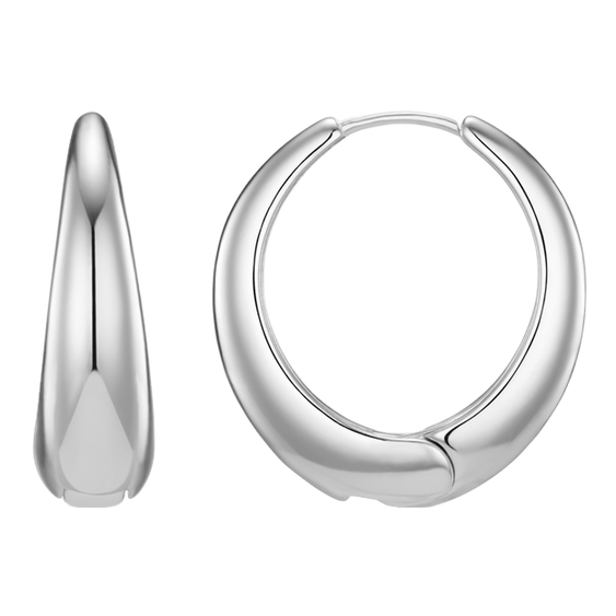 Orelia Jewellery Tapered Hoop Earrings