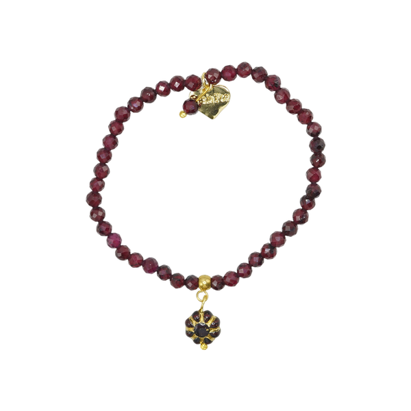 Rosie Fox Garnet Gemstone Belle Bracelet