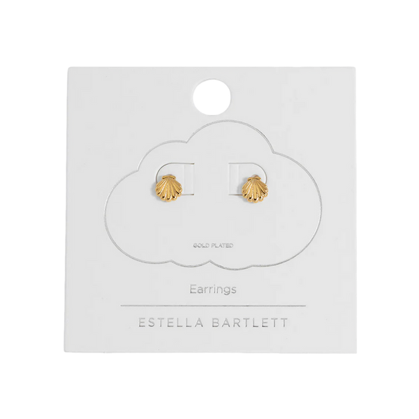 Estella Bartlett Puffy Seashell Stud Earrings