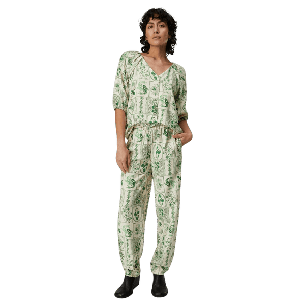 Object Jeli Printed High Waisted Trousers