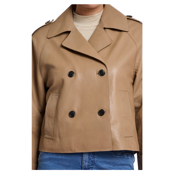 Rino & Pelle Lotte Double Breasted Leather Jacket