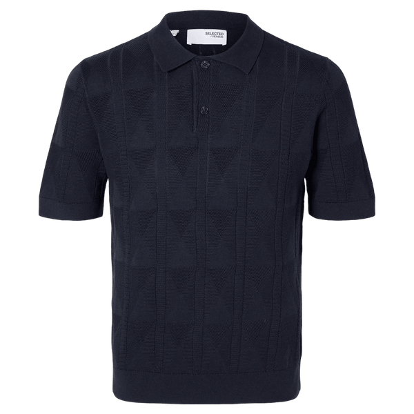 Selected Tenn Short Sleeve Knit Structure Polo
