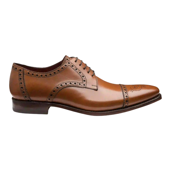 Loake Foley Semi-Brogue Shoes for Men in Brown