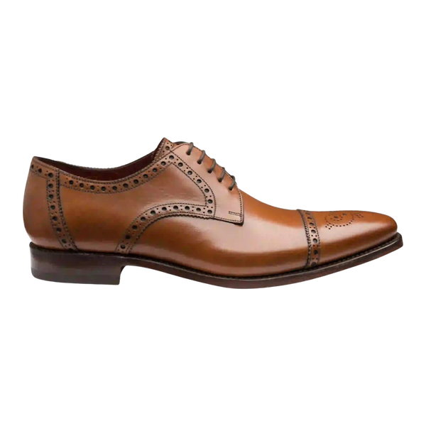 Loake Foley Semi-Brogue Shoes in Brown