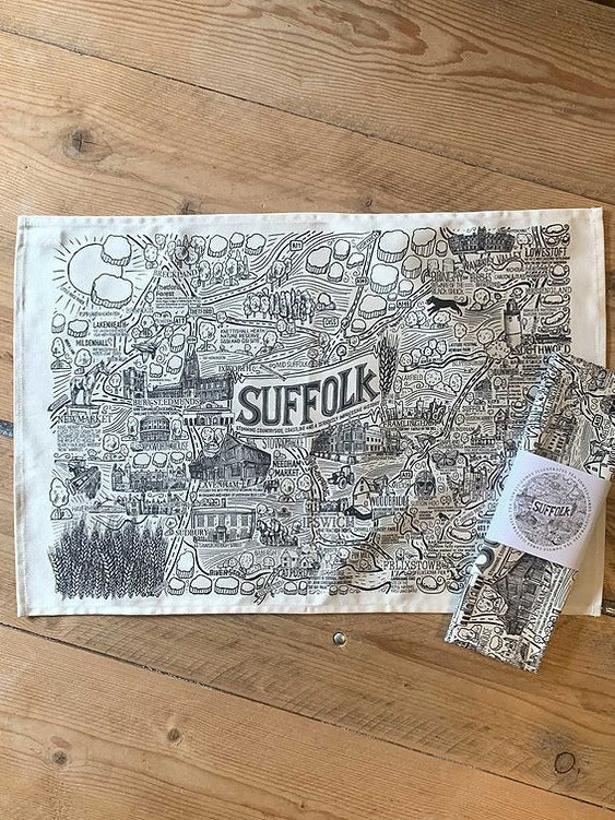 James Illustrates Suffolk Hand Drawn Tea Towels