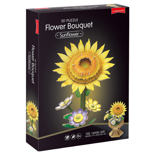 University Games Flower Bouquet - 3d Puzzle