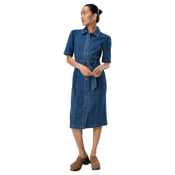 Object Carol Denim Midi Dress