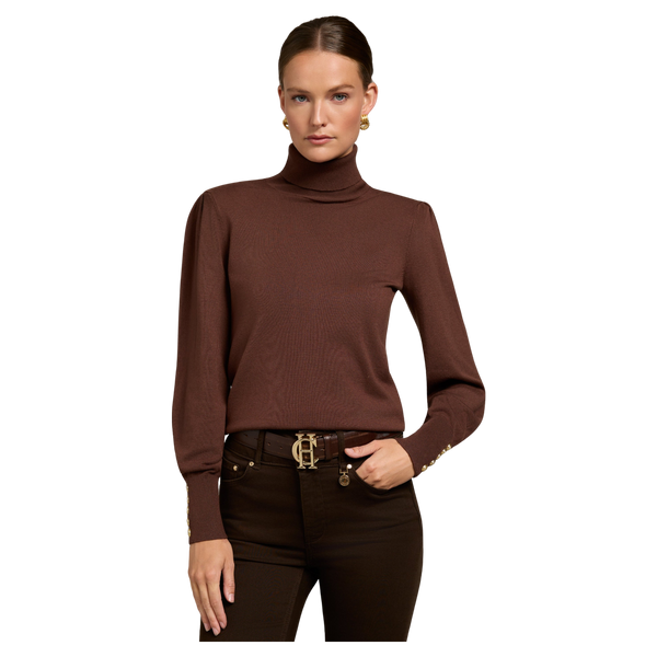 Holland Cooper Structured Kelsie Roll Neck Knit